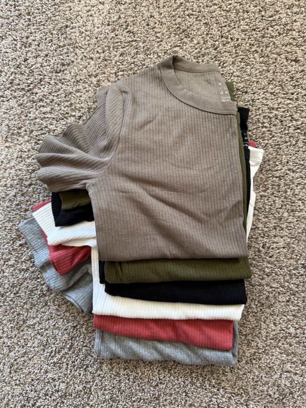 a new day Ribbed Short Sleeve Tee bundle